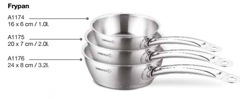 Cooking pot with lid, stainless steel, 28cm/14.5L, Proline - Korkmaz