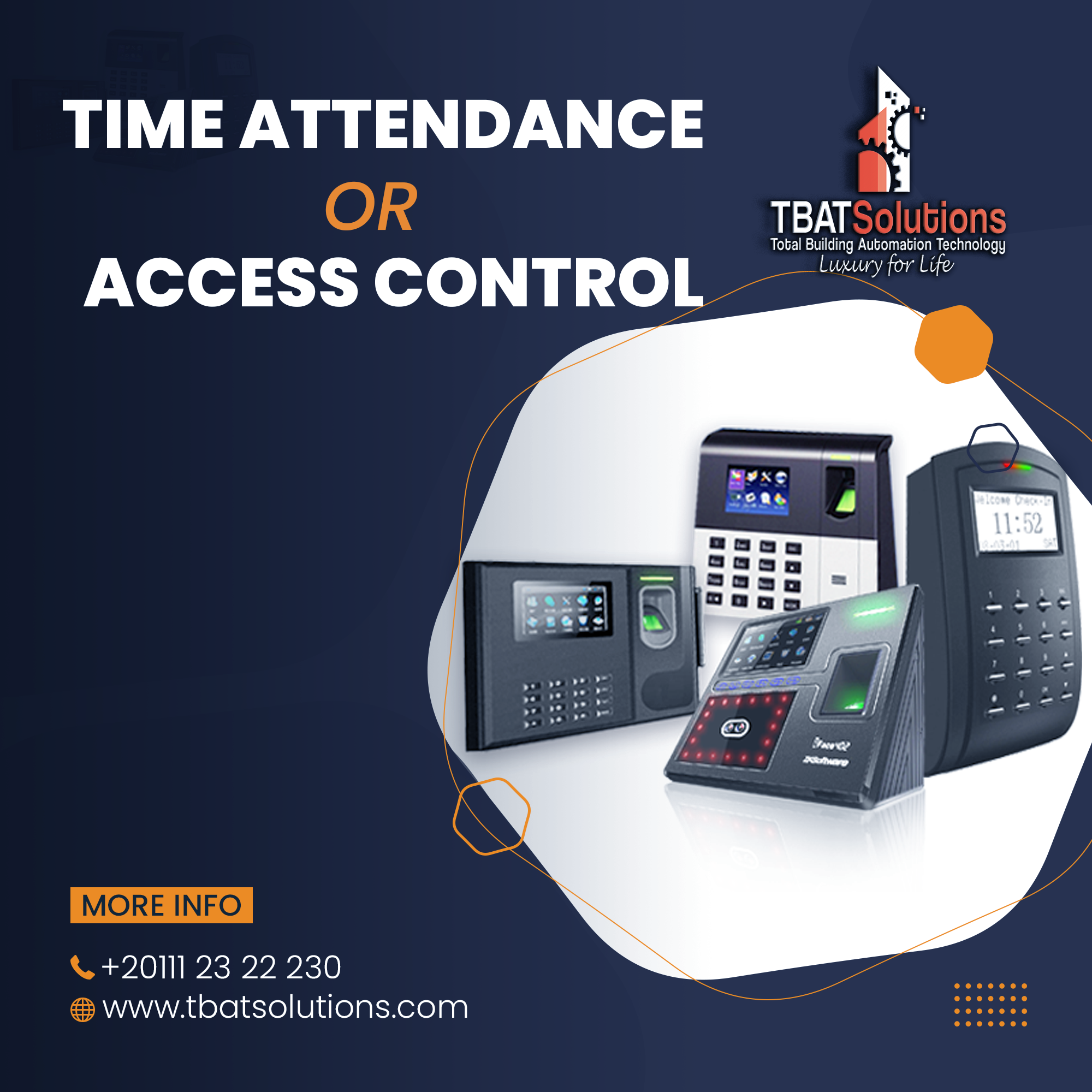 TBAT Solutions is specialized in the Smart Home & the Security Solutions
We provide the following solutions as a full system integrator:

- Network & Infrastructures
- Datacenters and Cabling
- Surveillance Cameras
- Access Control & Time Attendance
- Security Gates
- Smart Home / Smart Office
- Intrusion Detection
- Fire Alarm
- Public Address & Sound Systems